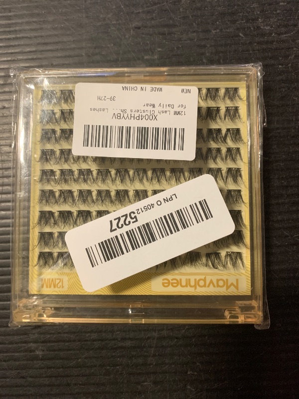 Photo 1 of 12MM Lash Clusters Short Natural Eyelash Cluster 3D Fluffing Individual Lashes CC-Curly Cluster Eyelash Extensions 99Pcs Wispy Cluster Lashes for Daily Wear