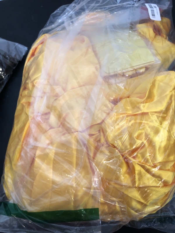 Photo 1 of Poboola Belle Costume Women Adult Princess Costumes Halloween Cosplay Party Yellow Dress Long Dress Gown Beauty Outfit M