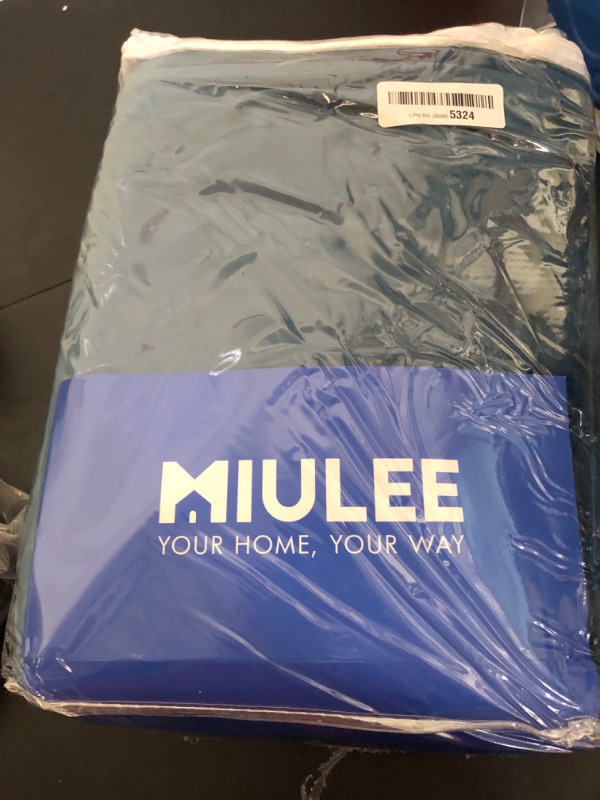 Photo 1 of MIULEE Blue Velvet Curtains 84 Inches Length Blackout Curtains Thermal Insulated Soundproof Room Darkening Grommet Curtains/Drapes for Living Room Bedroom 52 x 84 Inch 2 Pcs Peacock Blue
