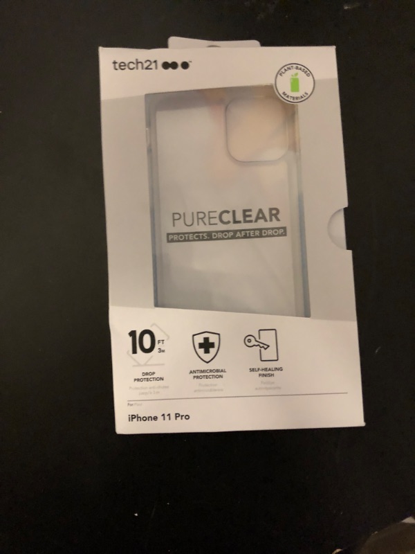 Photo 1 of tech21 Pure Clear for Apple iPhone 11 Pro Phone Case - with 10ft Drop Protection, Transparent