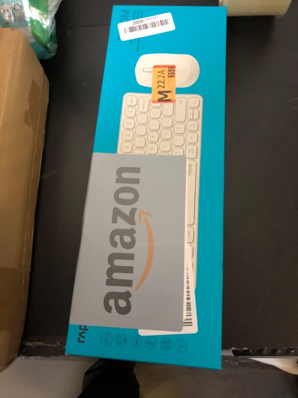 Photo 1 of Rapoo 9010M Multi-Device Keyboard and Mouse Combo, 2.4GHz/Bluetooth 5.0/4.0 Wireless Keyboard & Mouse Set for Windows/Mac/Linux/Chrome, Support 4 Devices, Low-Profile Silent Click, Battery Powered