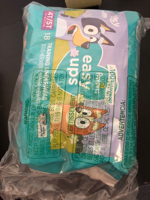 Photo 1 of Pampers Training Pants - Easy Ups Boys & Girls Bluey - Size 4T-5T, 18 Count, Children's Potty Underwear (Packaging May Vary)