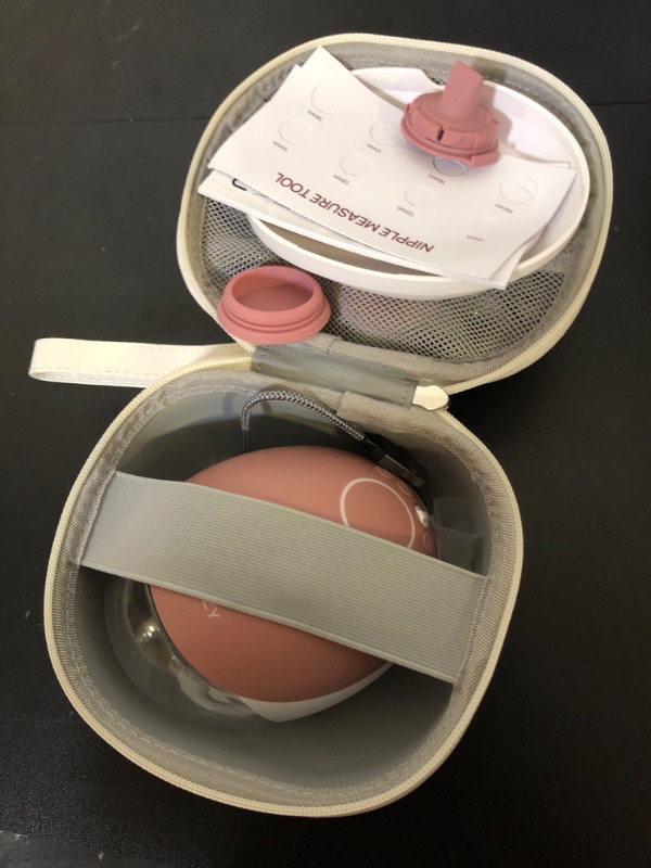Photo 1 of Momcozy Breast Pump Hands Free Upgraded Mobile Flow | M9, App Discreet Control with Personalized Multi-Modes & 15 Levels, Wearable Breast Pump 24mm, 1 Pack Cozy Red