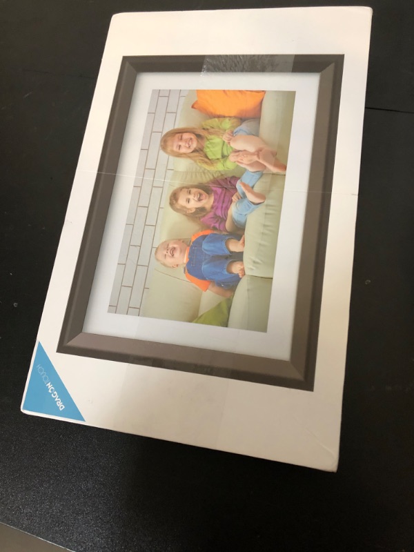 Photo 1 of Dragon Touch Digital Picture Frame WiFi 10 inch IPS Touch Screen Digital Photo Frame Display, 32GB Storage, Auto-Rotate, Share Photos via App, Email, Cloud, Classic 10 Brown, PUUDUU