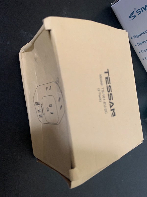 Photo 1 of 2 Pack European Travel Plug Adapter (No Voltage Conversion), TESSAN US to Europe Plug Adapter with 4 Electrical Outlets 3 USB Ports (2 USB C), Type C Power Adaptor for EU Italy Iceland Spain