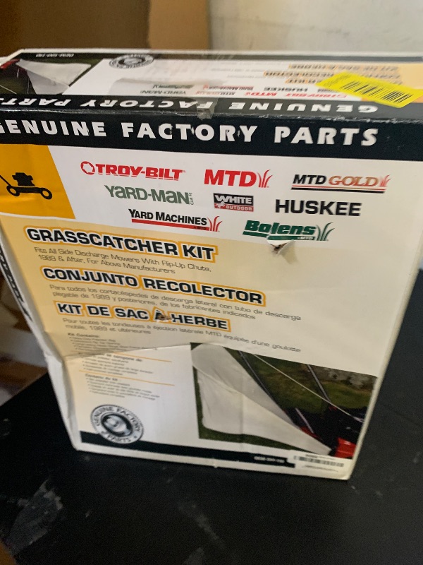 Photo 1 of MTD Genuine Parts Side Grass Catcher Oem-190-110 Lawn Mower Grass Catcher