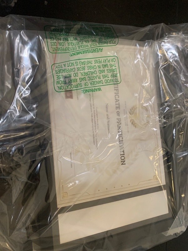 Photo 1 of Lavezee 15.2x10.6 Diploma Frame With Tassel Holder, Display 8.5 x 11 Certificate Document Degree and One Tassel,Black with Gold Rim