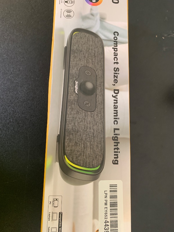 Photo 1 of SOULION R200 Bluetooth Computer Speakers, Compact PC Speakers, USB C/USB Plug & Play Desktop Speaker with Colorful LED Lights, Clear Sound PC Soundbar for Computer Desktop Laptop Monitor