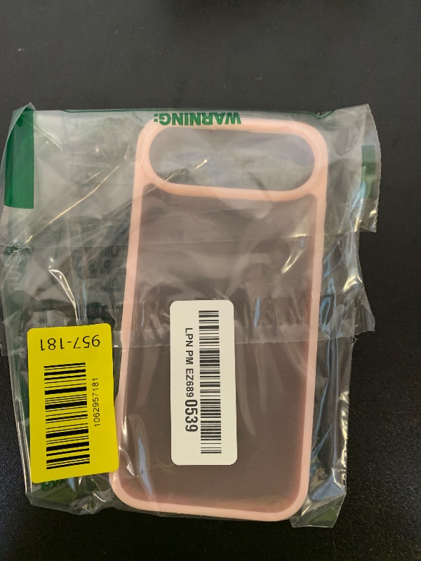 Photo 1 of TENOC Phone Case Compatible with iPhone Air, Pink Case Translucent Protective Bumper Matte Hard Back Cover for 6.5 Inch