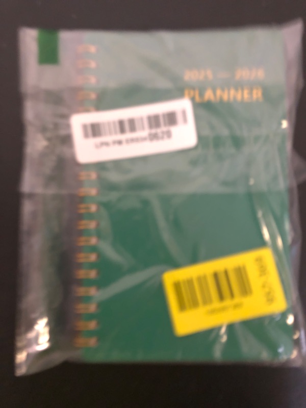 Photo 1 of HAUTOCO 2025-2026 Pocket Calendar Weekly & Monthly Planner (July 2025-June 2026) for Purse 4.3 x 6.7'', Spiral Bound Small Planner Pocket Size Daily Agenda Book with Tab, Pouch, PP Cover, Dark Green