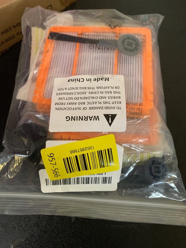 Photo 1 of 4 Mop Pads Replacement Parts for Shark RV2610WA, AV2610WA, RV2620WD, RV2410WD AI Ultra 2-in-1 Robot Vacuum and Mop Accessories, 4 Mop Pads, 2 Filter, 4 Side Brush Combo