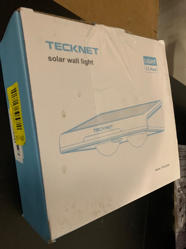 Photo 1 of TECKNET Solar Fence Lights Outdoor 12 Pack, Warm White & 6 Colors & RGB, IP66 Waterproof LED Deck Light, Dusk to Dawn Fence Lights Solar for Wall, Railing, Step, Patio, Pool, Backyard, Outside