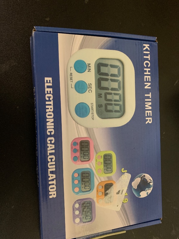 Photo 1 of 6 Pack Multi-Function Electronic Timer - Magnetic Digital Timers Big LCD Display The Loud/Silent Switch Countdown Timer Extensively Use in Break Time, Cooking,Gym, Meeting, Classroom