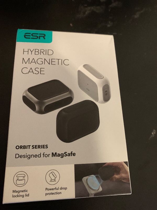 Photo 1 of ESR for AirPods Pro 3 Case, Compatible with AirPods Pro 3rd Generation Case (2025), Compatible with MagSafe, Full Drop Protection Cover with Lanyard, Black
