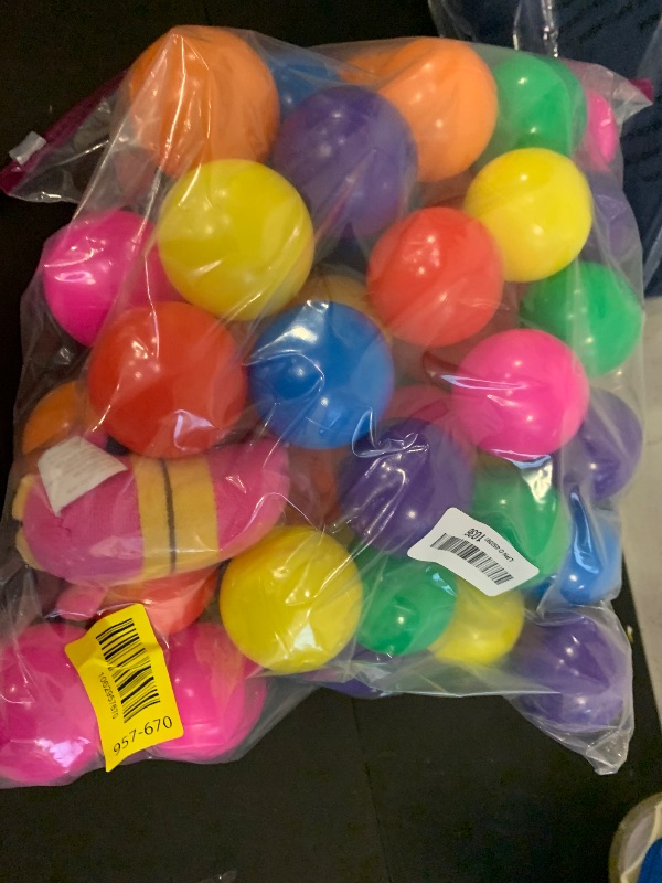 Photo 1 of LANGXUN 50 100 200 Balls Soft Plastic Ball Pit Balls for Kids, Gift for Baby Toddler Birthday Christmas, Ball Pit Play Tent, Baby Kiddie Pool Water Toys, Party Decoration