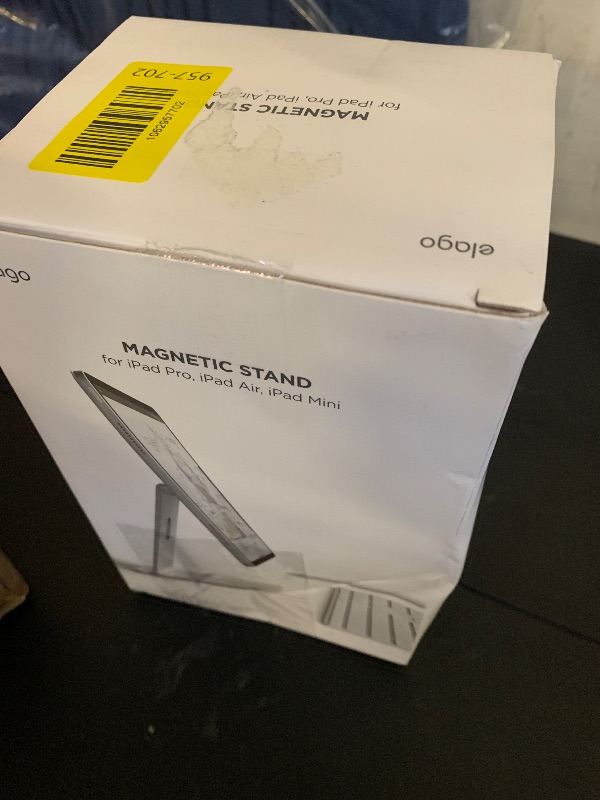 Photo 1 of Bouncepad Click iPad POS Stand & Docking Station for Business | Kiosk Stand Compatible with All Tablet & iPad Models | Table Mount Tablet Kiosk | iPad Register | White