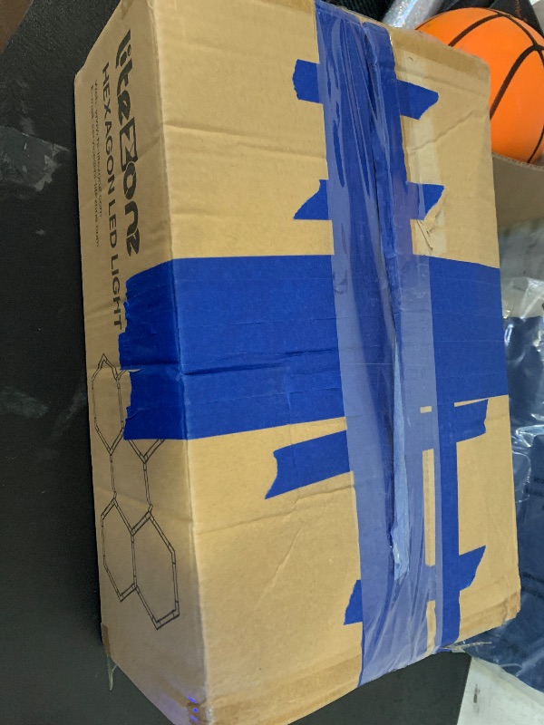 Photo 1 of Litezone Hexagon Garage Lights: 168W 25 Pack 5 Grids LED Garage Lights - Easy Install 6500K Super Bright Honeycomb Light for Workshop Warehouse Car Detailing Shop Exhibition Hall Gym