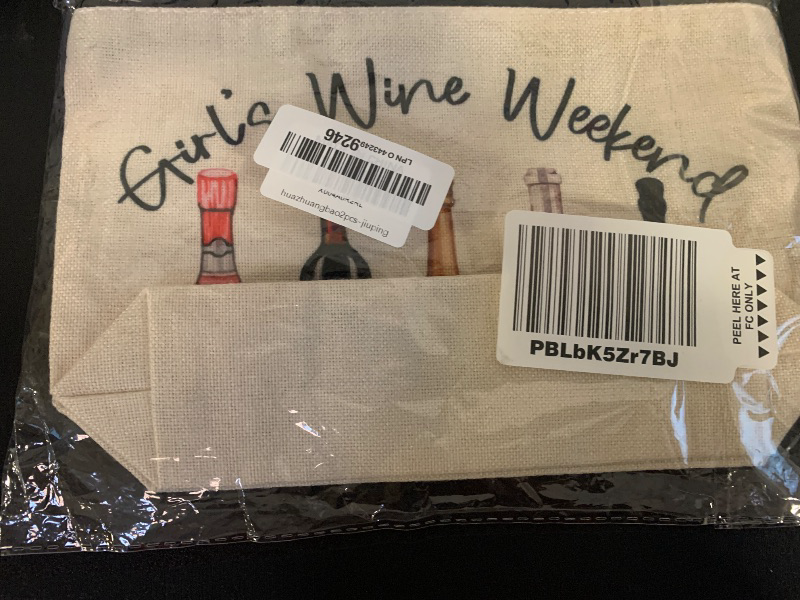 Photo 1 of 1pc Girls Wine Weekend Gifts Makeup Bag, Tavel Small Comestic Bag, Funny Makeup Comestic Organizer Bags for Women, Trip Favors, Wedding Gifts for Bachelorette Party, Graduation Gift, Christmas Gift 