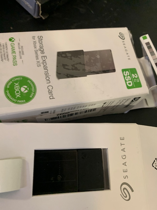 Photo 1 of Seagate Storage Expansion Card 2TB Solid State Drive - NVMe SSD for Xbox Series X|S, Quick Resume, Plug & Play, Licensed (STJR2000400) Black
