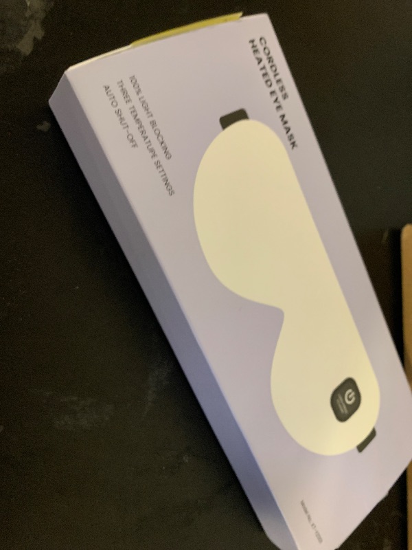 Photo 1 of Heated Eye Mask - Cordless Eye Mask for Dry Eyes, FSA - HSA Eligible, Eye Relief, Improved Sleep, Washable Eye Heating pad for Travel and with Replaceable Shell (Gray)
