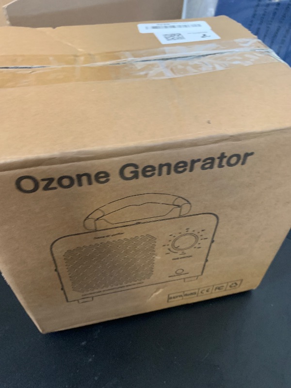 Photo 1 of Ozone Generator 48,000mg, Commercial Ozone Machine Odor Removal, High Capacity O3 Ionizer Air Purifier Deodorizer, Portable Mini for Car, Home, Smoke, Pets, Industrial, for 4000 Square Feet -Black