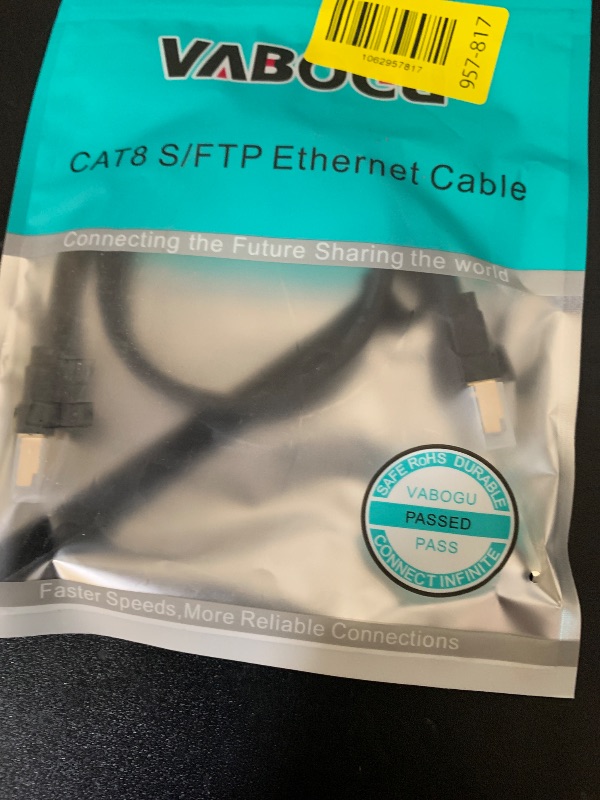 Photo 1 of Cat 8 Ethernet Cable, 1.5Ft 3Ft 6Ft 10Ft 15Ft 20Ft 30Ft 40Ft 50Ft 60Ft 100Ft Heavy Duty High Speed Internet Network Cable, Professional LAN Cable Shielded in Wall, Indoor&Outdoor