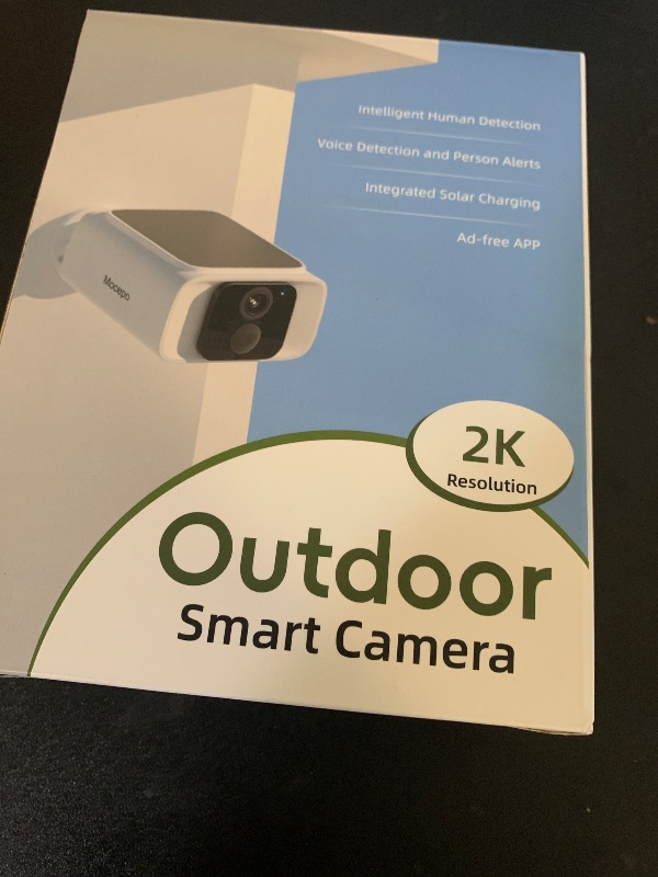 Photo 1 of mocepo Solar Camera Outdoor Wireless 4MP -2.4G&5G WiFi Security Camera with Integrated Solar Panel, Color Night Vision, Compatible with Alexa
