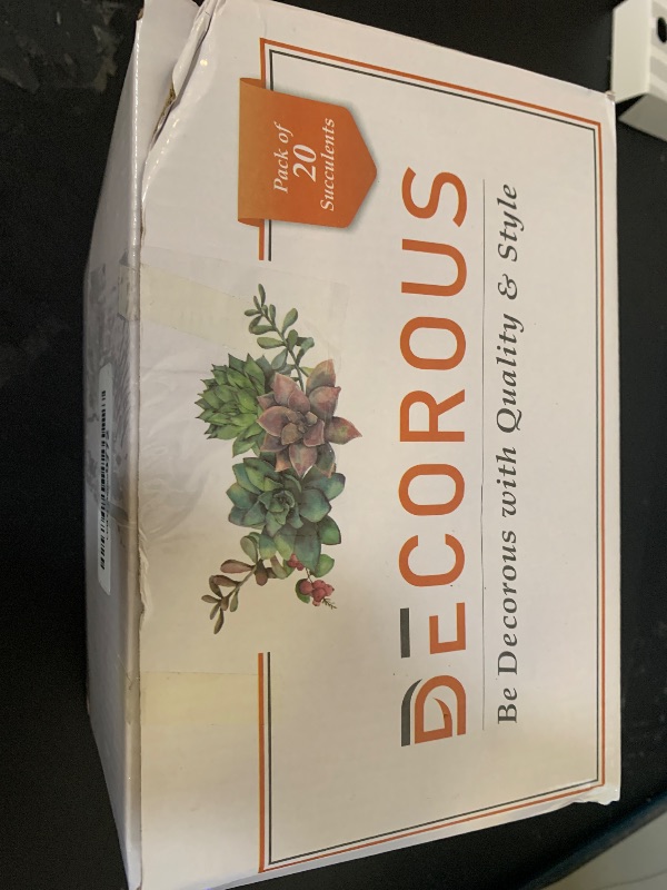 Photo 1 of DECOROUS Fake Succulents Unpotted - 20 Pack - Realistic Succulent Plants Artificial - Large Faux Succulent Bulk DIY Home Decor - Fake Plant Cactus Greenery - Premium Mini Artificial Succulent Flowers