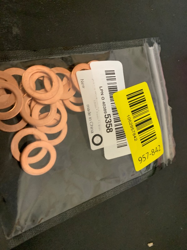 Photo 1 of 20Pcs M12 Oil Drain Plug Gasket, Copper Crush Washer, Seal Ring by KeeRoarin