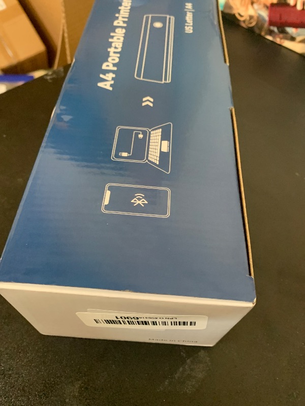 Photo 1 of Portable Printers Wireless for Travel, N80 Wireless Thermal Printer Bluetooth Inkless Printer Support 8.5" X 11" US Letter & A4 Size, Compatible with iOS, Android, Laptop for Office, Home, Car, Black