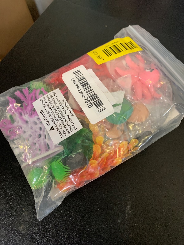 Photo 1 of 16 PCS Sea Ocean Cake Toppers Under the Sea Ocean Animals Birthday Cake Decorations for Sea Ocean Theme Baby Shower Birthday Party Supplies (Ocean)