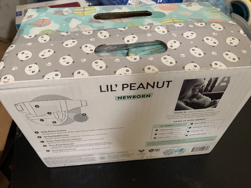 Photo 1 of The Honest Company Clean Conscious Diapers for Delicate Skin, Up to 100% Leakproof Hypoallergenic Fragrance-Free Baby Diapers, Gender Neutral Prints, Club Box, Size Newborn, 72 Count (Prints May Vary)