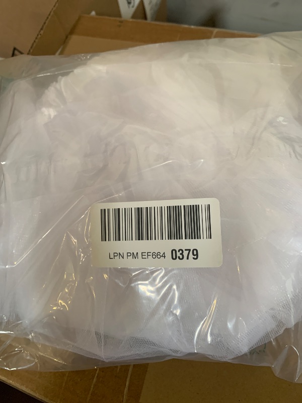 Photo 1 of Adult Women's 4 - Layered Fluffy Tulle Tutu Skirt for Ballet, Dance, Halloween & Christmas Costumes White