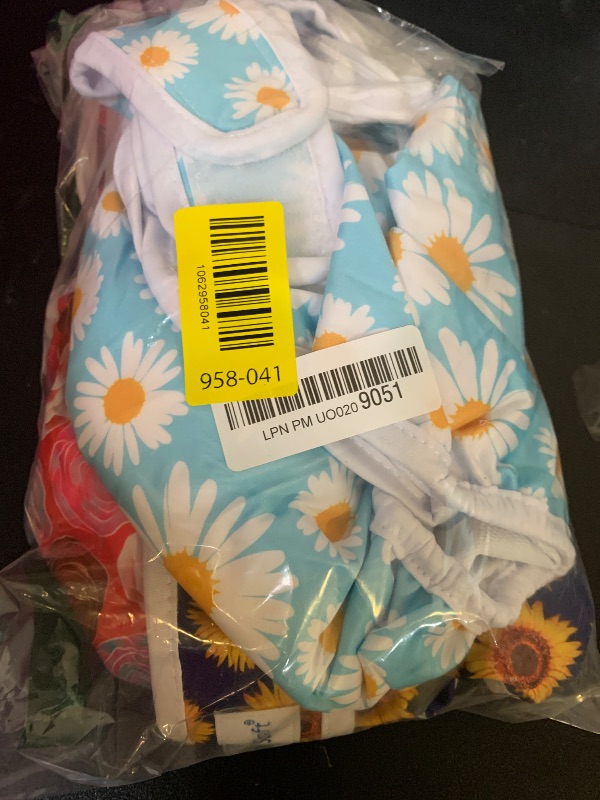 Photo 1 of Pet Soft Female Dog Diapers, 3 Pack Washable Dog Diapers for Dogs in Heat, Reusable Dogs Period Panties, Puppy Diapers Female (Flowers, X-Large)
