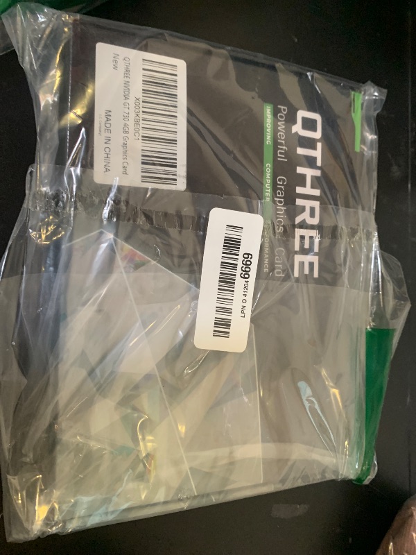 Photo 1 of QTHREE NVIDIA GT 730 4GB Graphics Card,DDR3,128-Bits,Video Card for PC,PCI Express x16,DVI-I,HDMI,VGA,Low Profile Computer GPU,DirectX 11,Support 2K