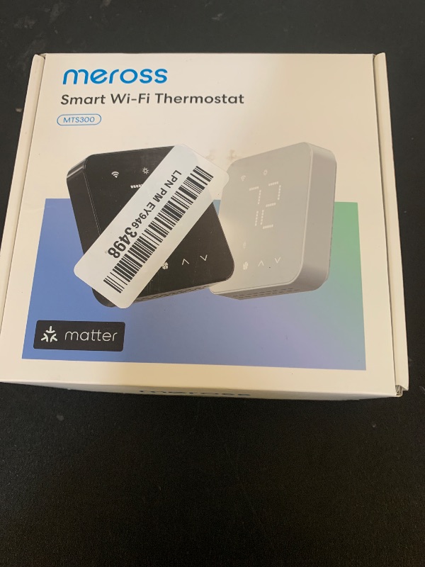 Photo 1 of meross Smart Thermostat for Home, WiFi Thermostat Works with Matter, Alexa, Apple Home, Google Assistant, App & Voice Control, 7x24h Scheduling, Energy Saving, C-Wire Required