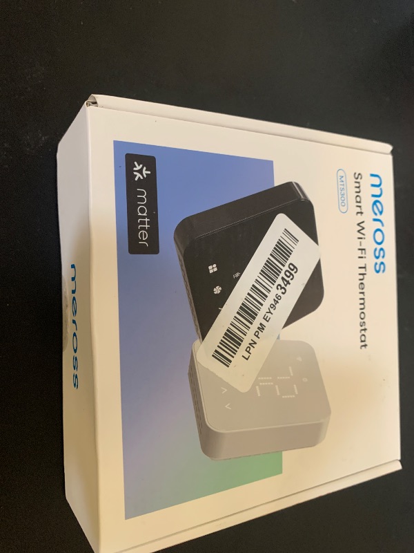 Photo 1 of meross Smart Thermostat for Home, WiFi Thermostat Works with Matter, Alexa, Apple Home, Google Assistant, App & Voice Control, 7x24h Scheduling, Energy Saving, C-Wire Required