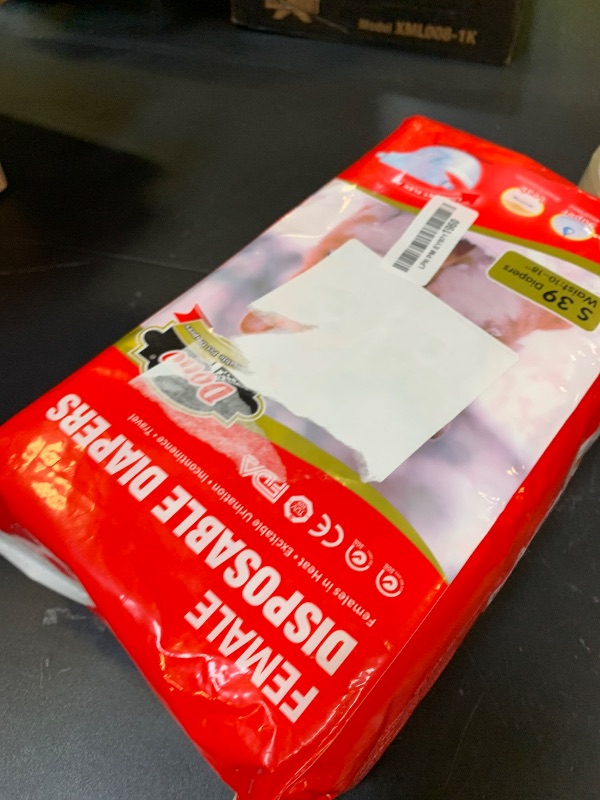 Photo 1 of Dono Disposable Dog Diapers Female, Super Absorbent Doggie Diaper, Rapid-Dry Gel Technology Puppy Diapers, Leak-Proof Fit for Doggy Cat in Heat, Excitable Urination, Incontinence, Small