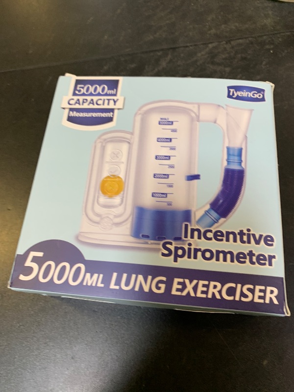 Photo 1 of Incentive Spirometer Adult, Breathing Exercise Device for Lungs, Deep Breathing Trainer for Adults - 5000ml Volume Measurement with Flow Rate Indicator