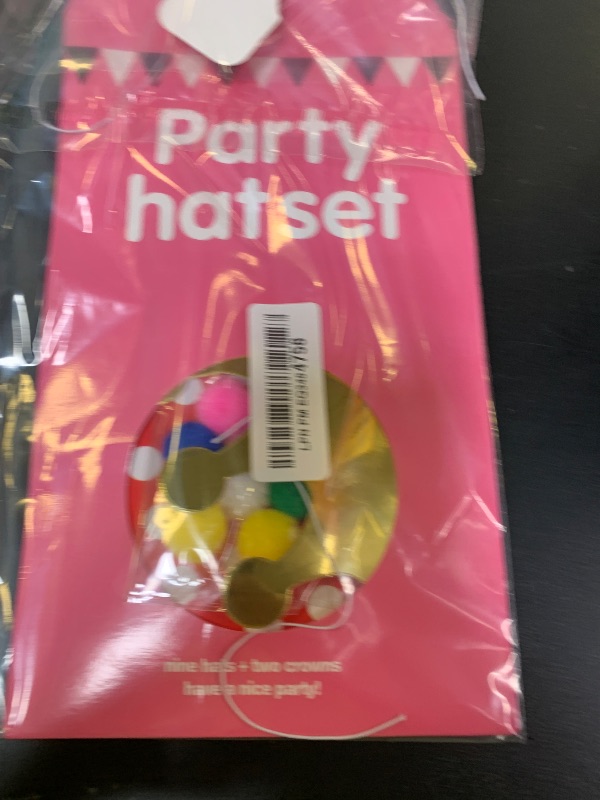 Photo 1 of Vesil Mini Kids Birthday Party Hats, Assorted, DIY Assembly Required