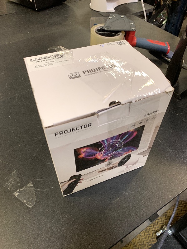 Photo 1 of ?Electric Focus?Mini Portable Projector with 4K Support, Bluetooth 5.4 WIFI6, 5watt Sound Base Speaker, 260 ANSI, Android 11, 210° Rotation , Auto Keystone Correction Video Projector HY300 PLUS