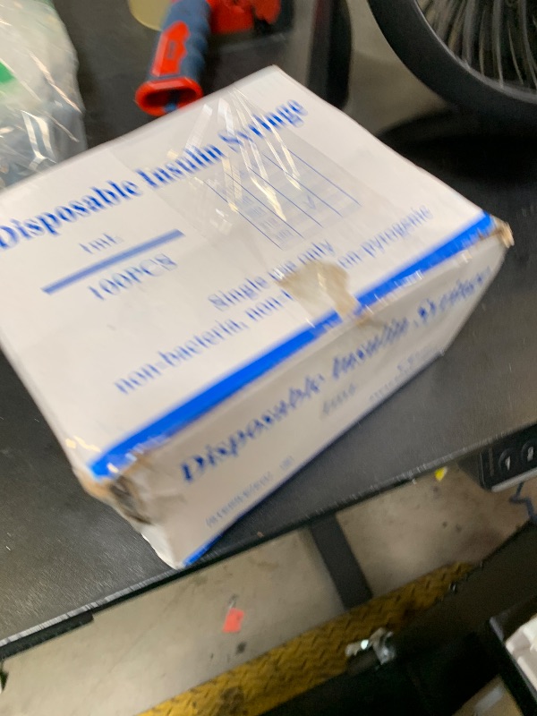 Photo 1 of U-100 1ml 31 Gauge 5/16" Syringe, Individually Packed 100 PACK