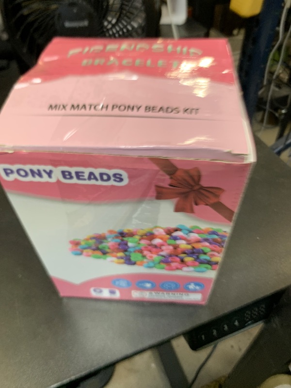 Photo 1 of LIS HEGENSA Pony Beads Bulk,Kandi Beads for Necklace Jewelry Making Hair Braiding,Bracelets Making Kits,Hair Bead,Bracelet Beads,Plastic Beads for Crafts Braids Girls (27 Color,6400PCS)