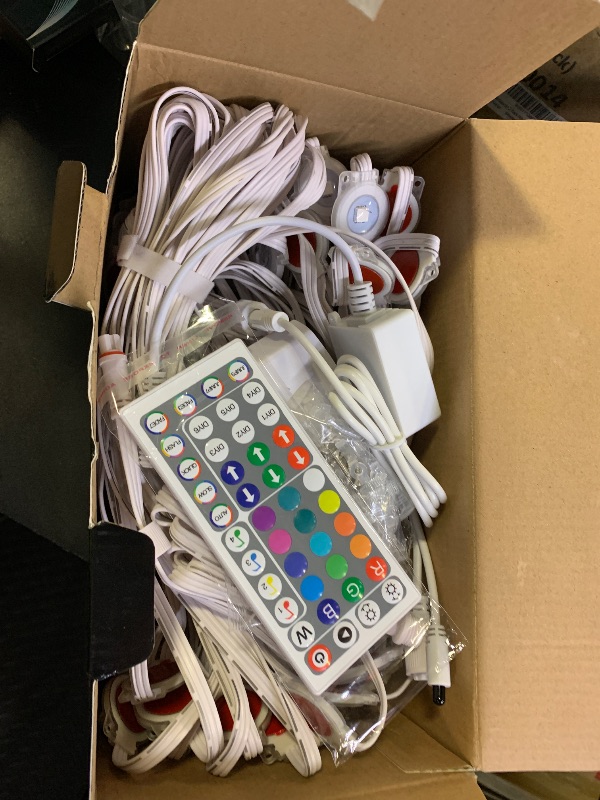 Photo 1 of Fussion Permanent Outdoor Lights for House, 150ft RGB Halloween House Lights Outdoor with APP Remote Control, IP67 Waterproof Smart Eternity Eaves Lighting for Christmas, Holiday, Party, Daily