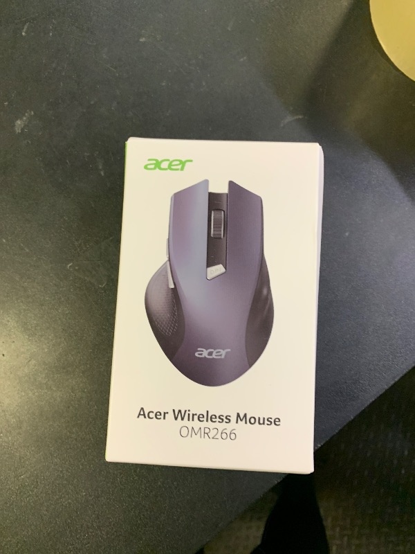Photo 1 of acer Wireless Mouse for Laptop, 2.4GHz Computer Mouse 3 Adjustable DPI Office Cordless USB Mice with USBA Receiver, 6 Buttons, 1600 DPI, Medium to Large Sized Hands Compatible with PC, Laptop, Desktop