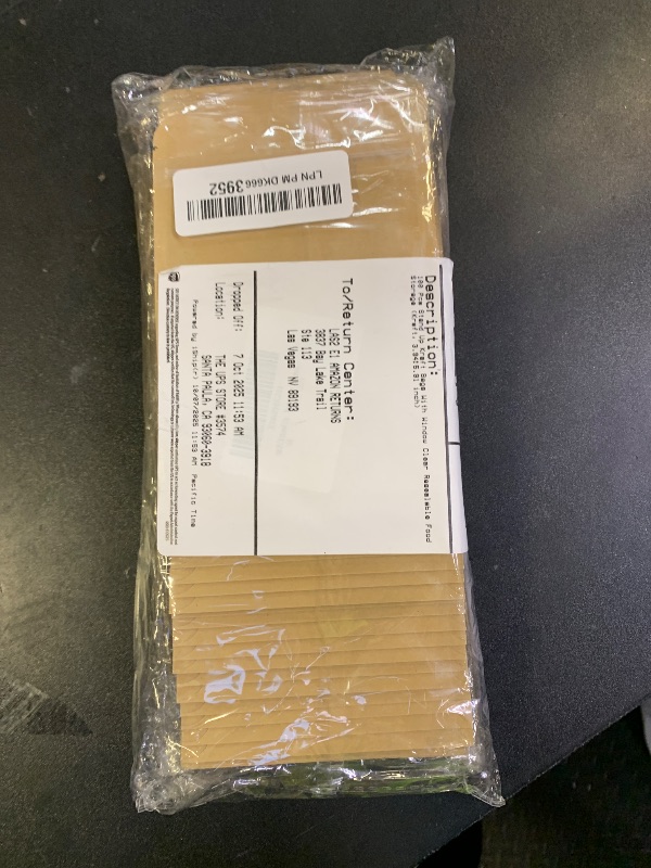 Photo 1 of 100 Pcs Stand Up Kraft Bags With Window Clear Resealable Food Storage (Kraft, 3.94×5.91 inch)