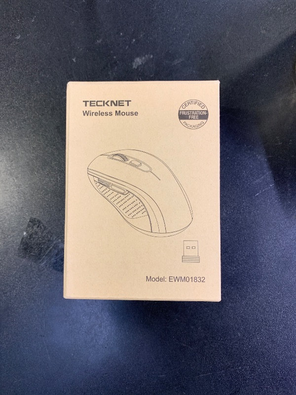 Photo 1 of TECKNET Bluetooth Mouse, 2-in-1(BT 5.0/3.0+2.4Ghz) 4000DPI Wireless Mice with USB Connect Available for Laptop Computer, Portable PC Mouse Bluetooth for Mac (USB-A+BT Wireless Connect, Black)