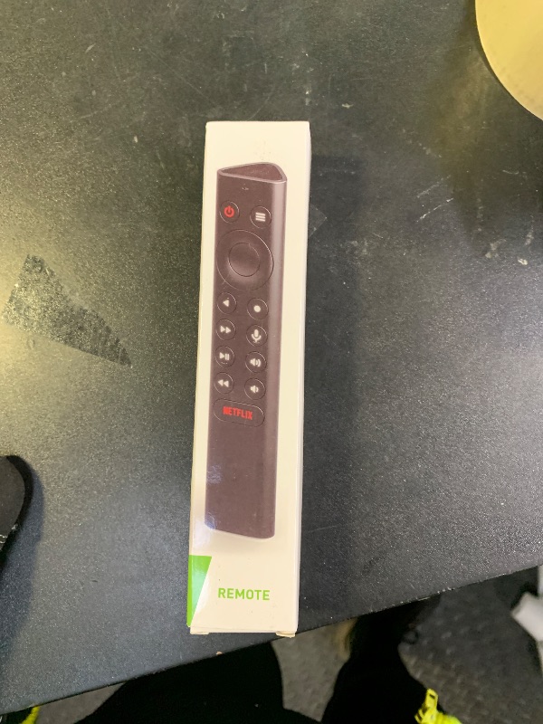 Photo 1 of (with Green Luminous Case) Replace for Nvidia Shield Remote Control Replacement with Voice Search, Backlit Buttons, IR Blaster to Control Your TV, Customizable Menu Buttons