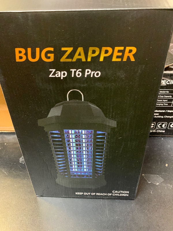 Photo 1 of GOOTOP Bug Zapper Outdoor, Mosquito Zapper, 3 Prong Plug in Electric Fly Zapper, Mosquito Killer, Fly Traps, Flying Insects Zapper Indoor Outdoor 90-130V, 4200V, ABS Plastic Outer (Black)