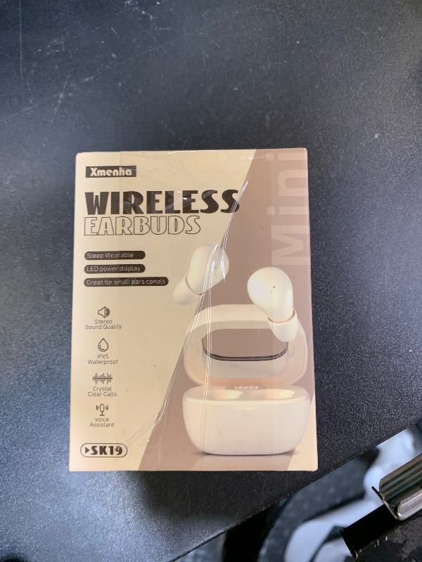 Photo 1 of Smallest Invisible Mini Earbuds Wireless Bluetooth, Low Profile Micro Tiny Discreet Hidden Earbuds for Work, Small Headphones, Invisible Sleep Wireless Earphone IPX5 Waterproof for Small Ear Canals